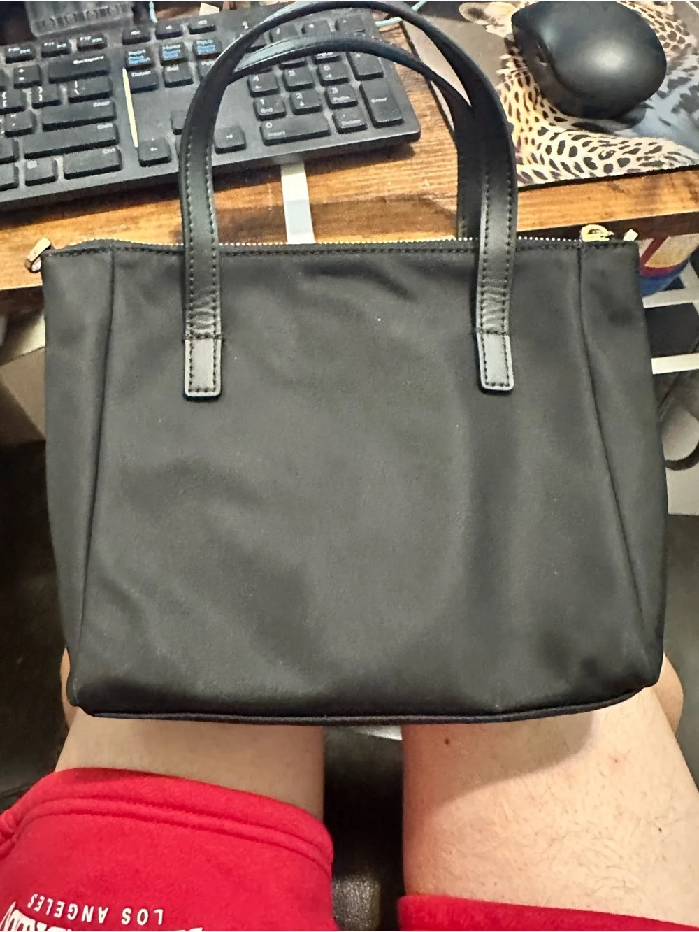 kate spade Story Line Black Mini Bow Top-Handle Bag